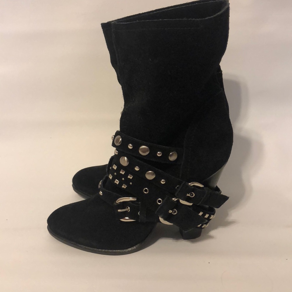 Bcbg generation suede buckled bootie
